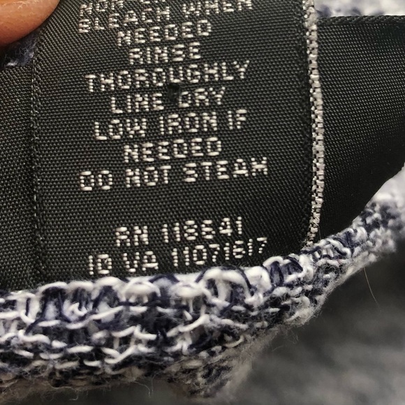 Lane Bryant Long Duster Sweater Open Front Loose Knit Cardigan Blue Marled - Picture 11 of 11